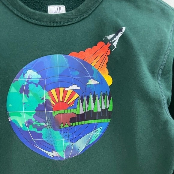 Gap Crew Sweatshirt Moving Earth and Sky Boys XXL 14-16 - Picture 2 of 4